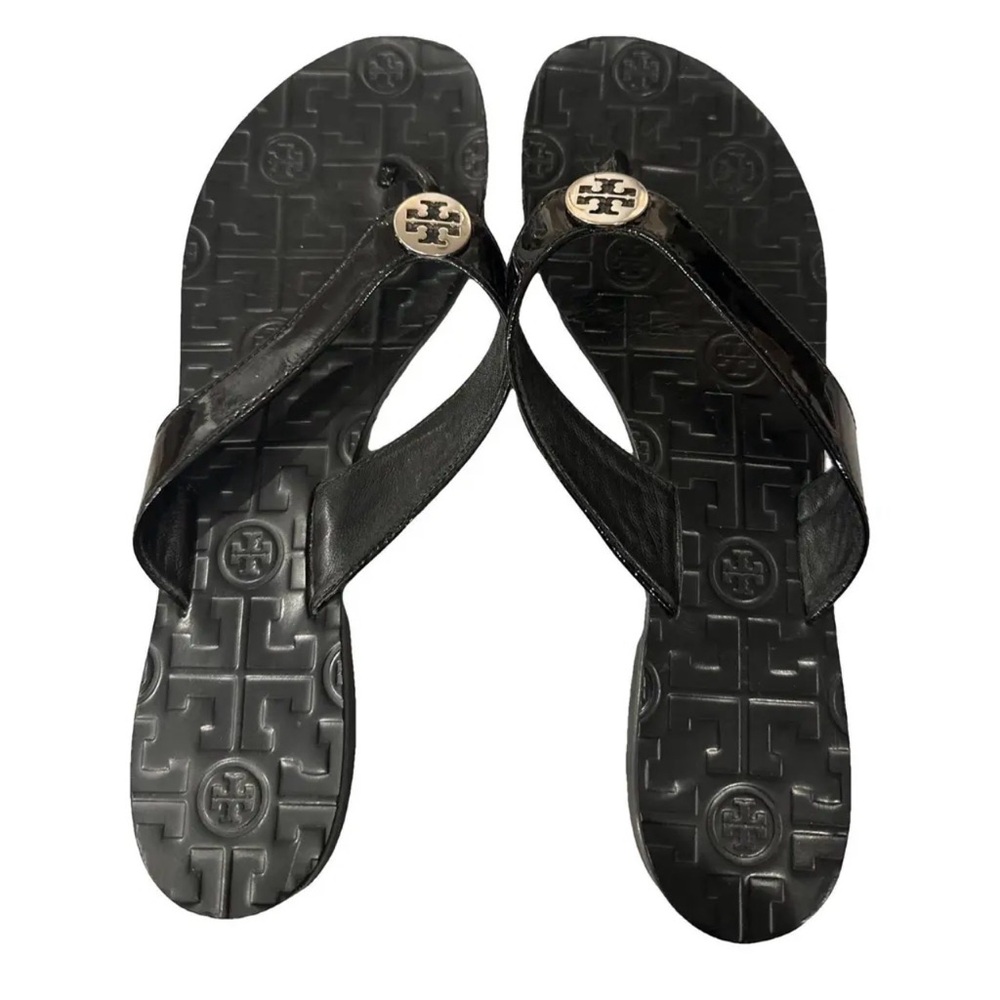 Tory Burch Black Leather Sandals
